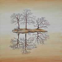 Reflections: An Island in a Lake