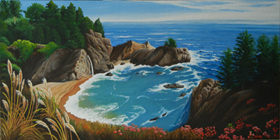 Julia Pfeiffer Burns State Park, 36x18