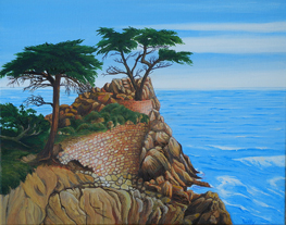 Lone Cypress and Friend