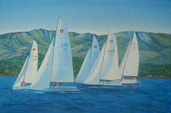 Sailboats in Santa Barbara